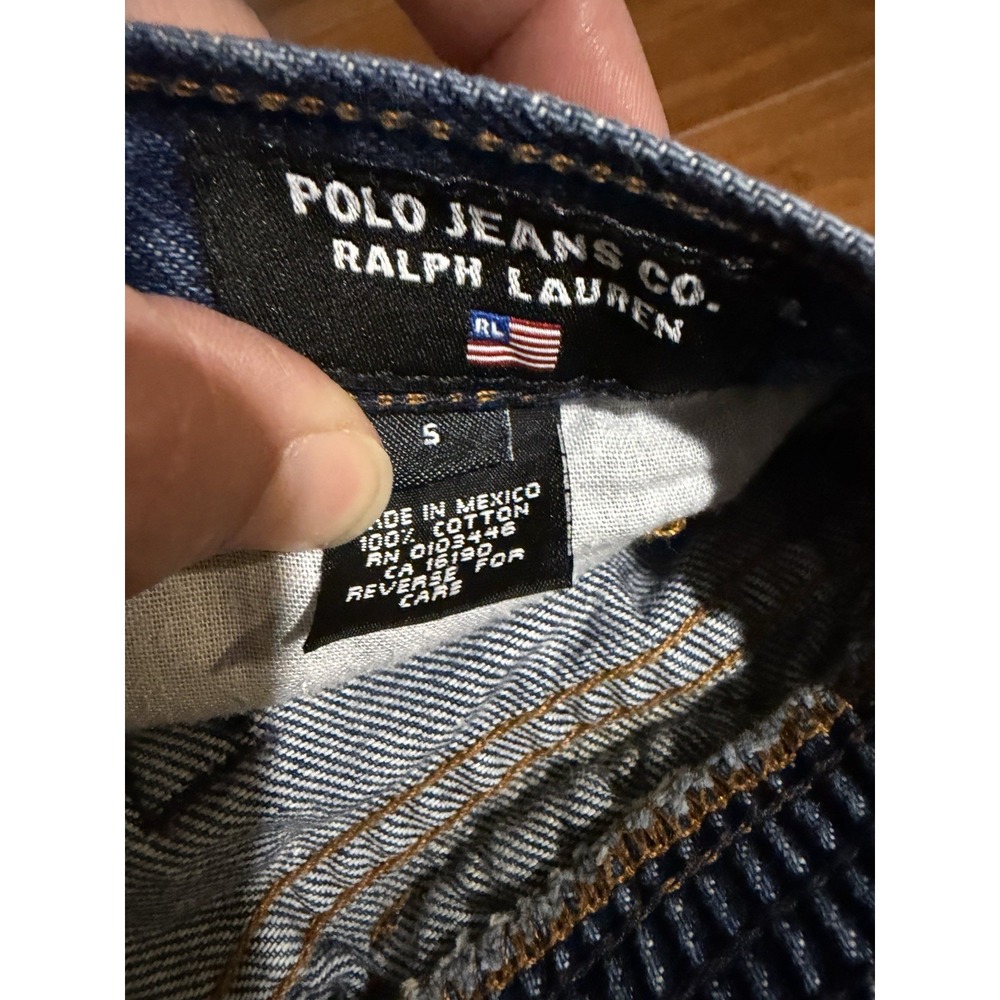 Vintage Ralph Lauren Polo Boy's Jeans Classic Dark Blue‎ Casual Comfort Size 5 - Picture 8 of 9